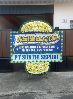 Papan Bunga Duka di Kakaskasen
